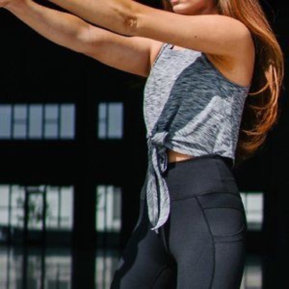 ZYIA gray infinity athletic tank